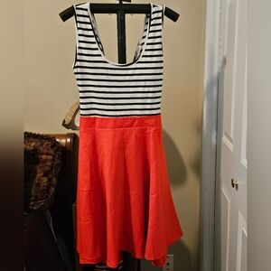 MISSKY Open Back Summer Swing Dress sz M Lightweight NWT